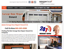 Tablet Screenshot of garagedoorrepairoxnardcal.com